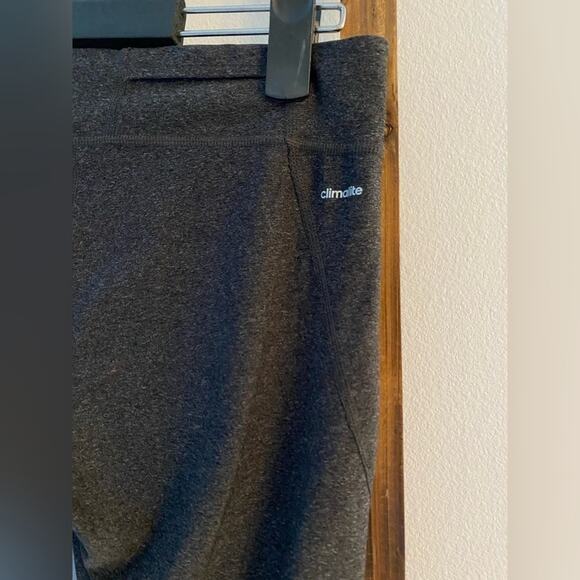 Adidas Climalite Lightweight Active Workout Capri Leggings Charcoal Size M - Picture 5 of 10